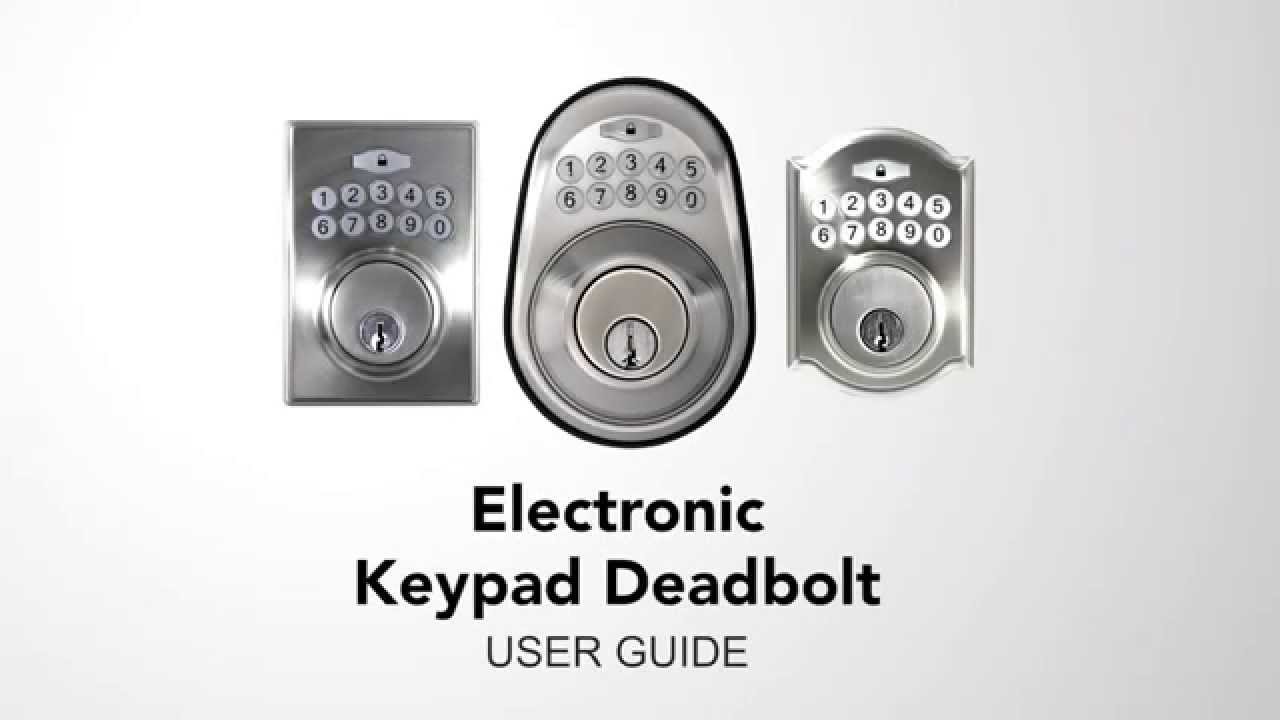 defiant electronic deadbolt instructions